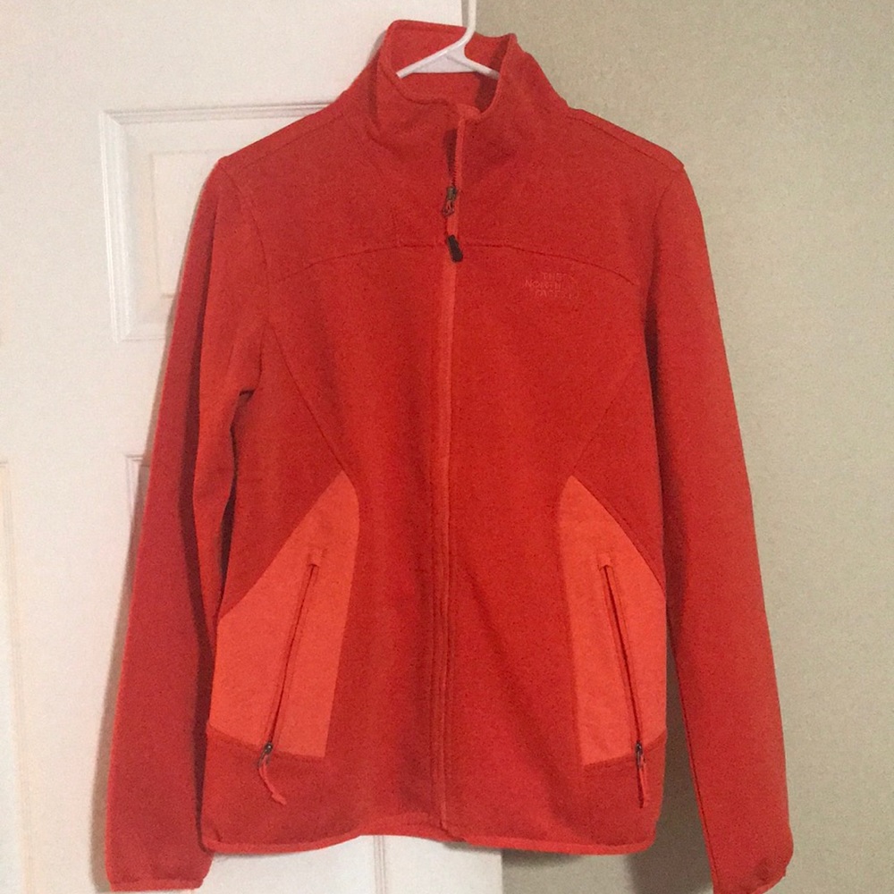 The North Face zip up jacket. Worn 1 time.